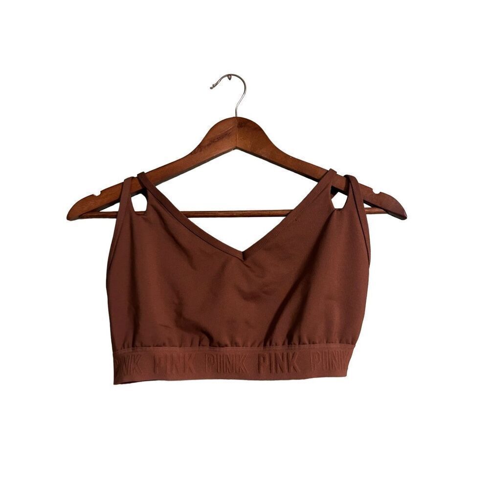 PINK Victoria's Secret Active Ultimate Lightly Lined Bra Top Brown